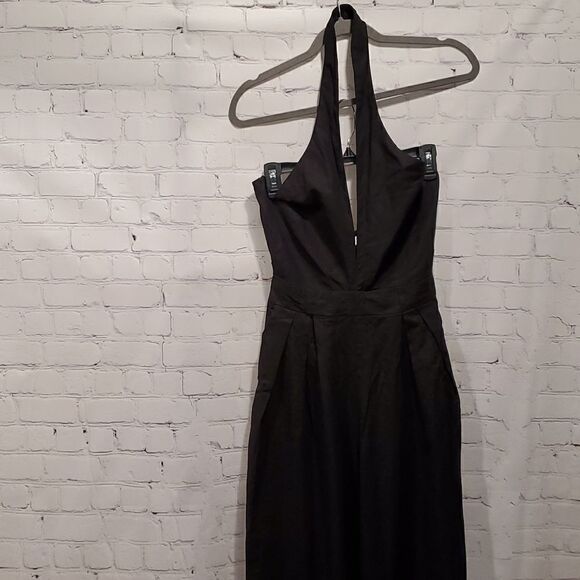 Kelly Rowland for JustFab black jogger halter jumpsuit NWT - Picture 1 of 9
